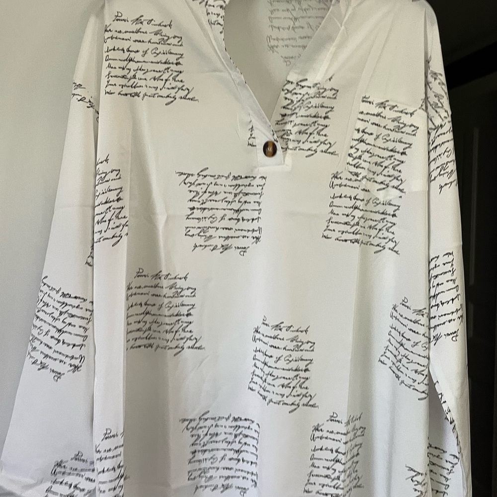 Alphabet Tunic Sz XL NEW
